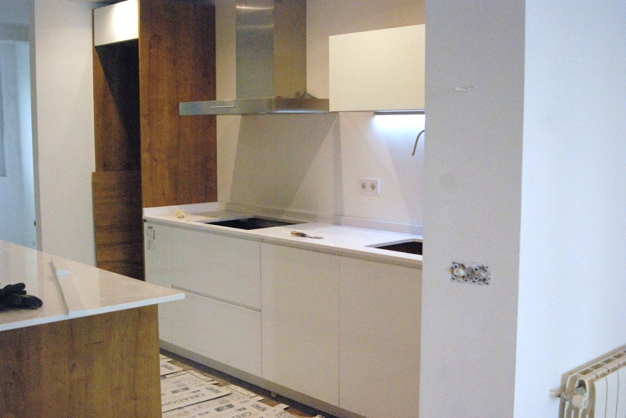 cocina. montaje encimeras