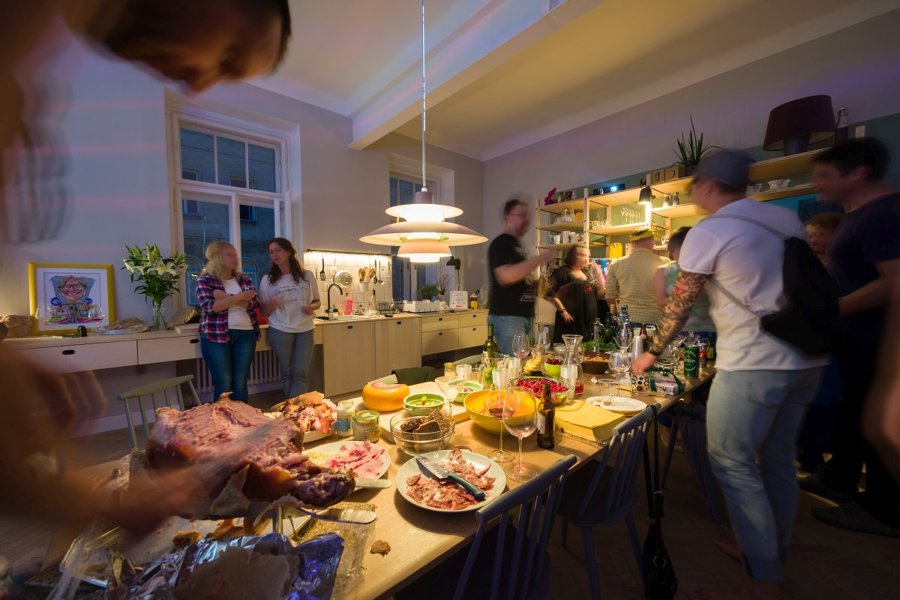 Cocina para reuniones