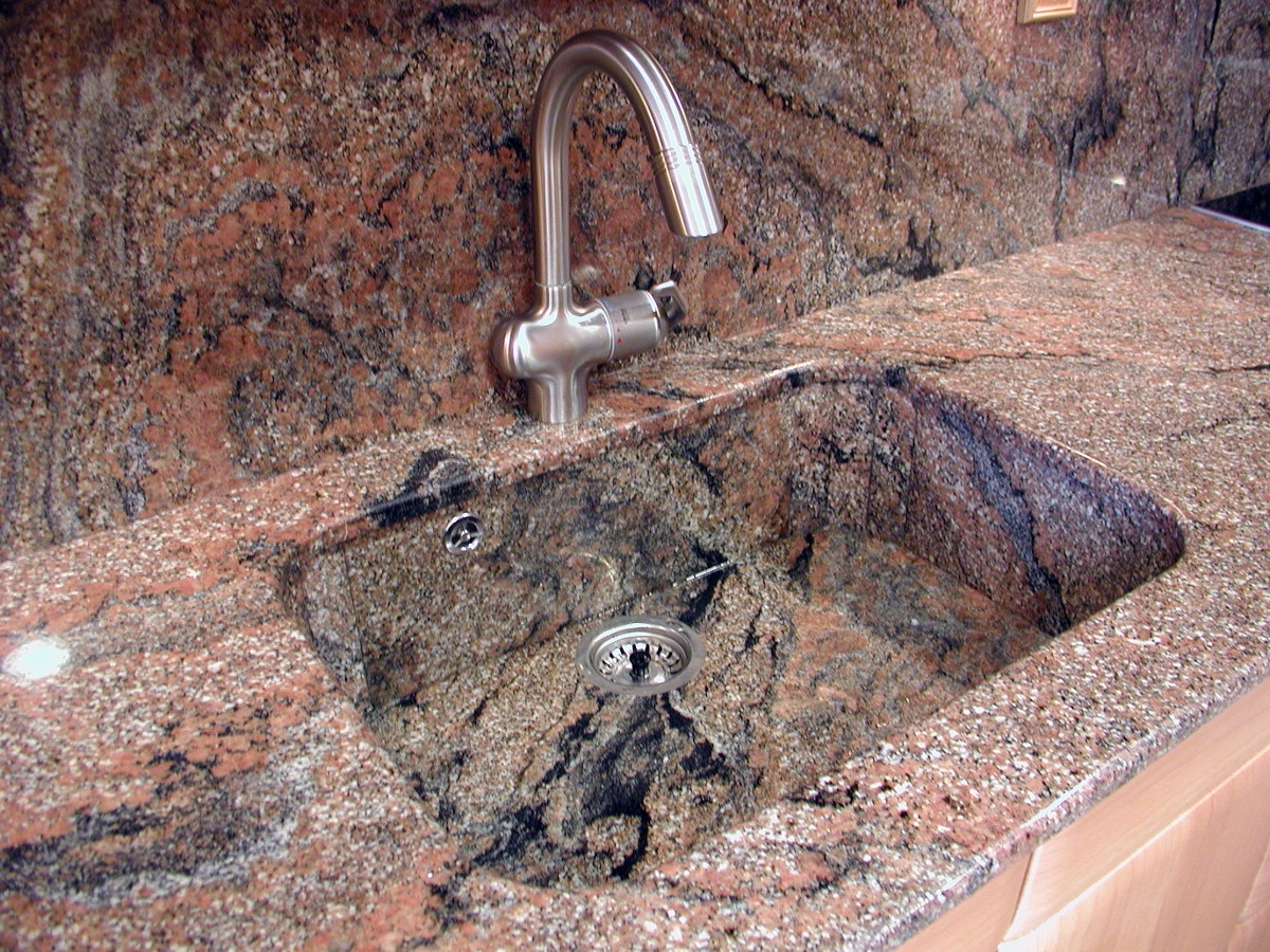 Cocina + pica de granito