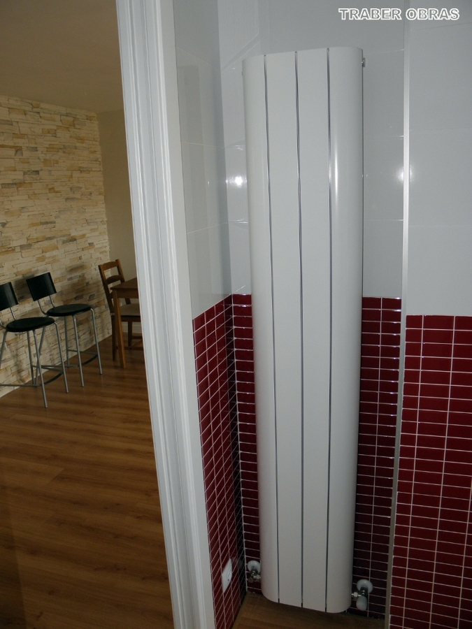 Cocina. Radiador para espacios reducidos.