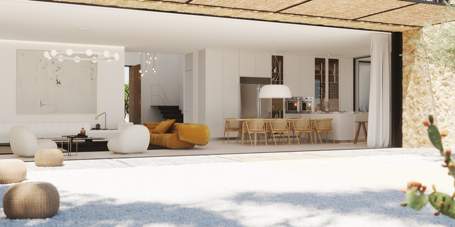 cocina - salon - comedor