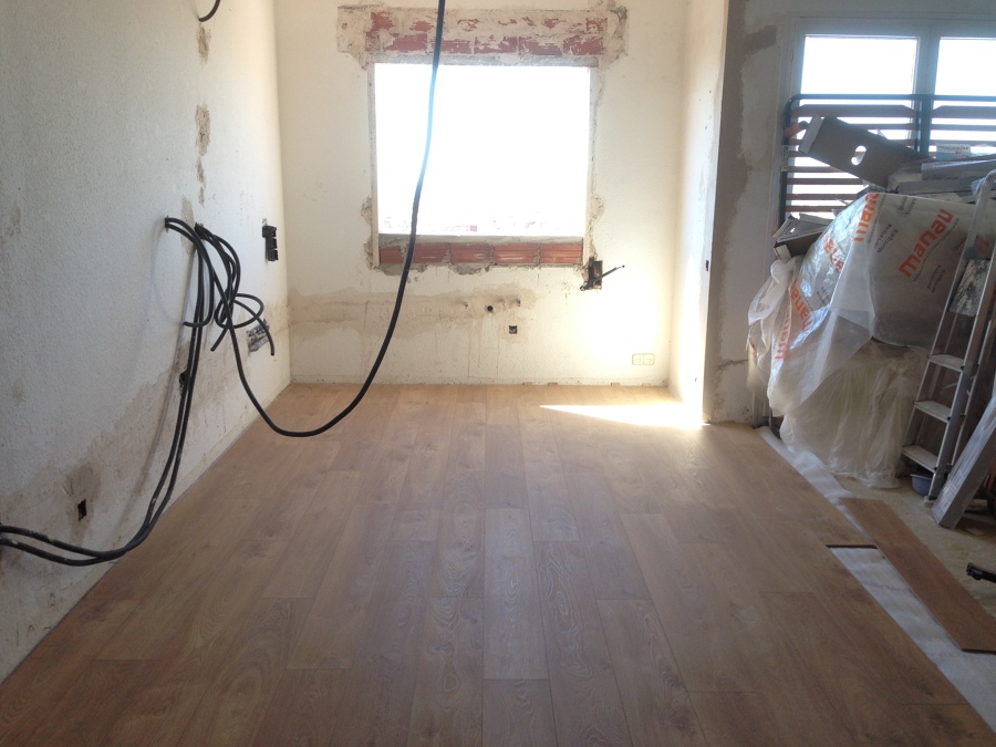 cocina salon reformandose