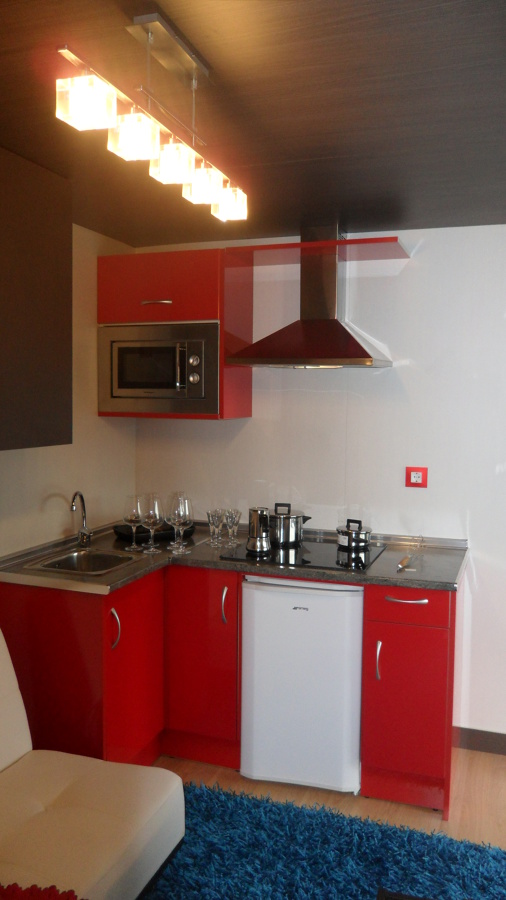 cocina - salon  vivienda prefabricada