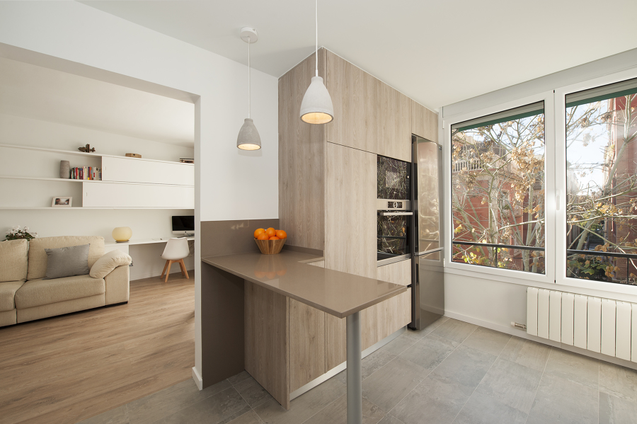 Cocina semiabierta a la cocina