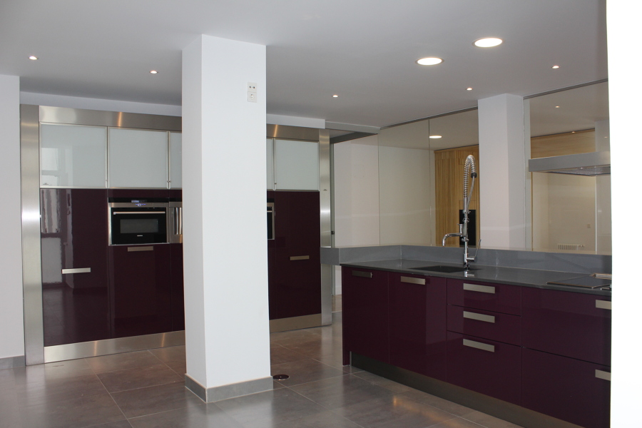 Cocina,  tabiqueria de cristal mobiliario