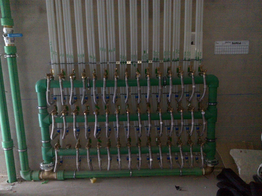 Colector contadores agua fria