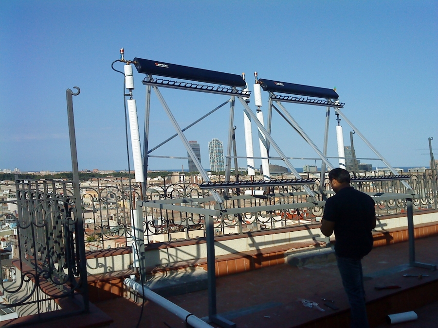 colectores sin los tubos