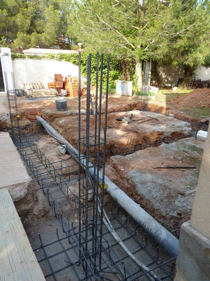 Colocación acero cimentacion