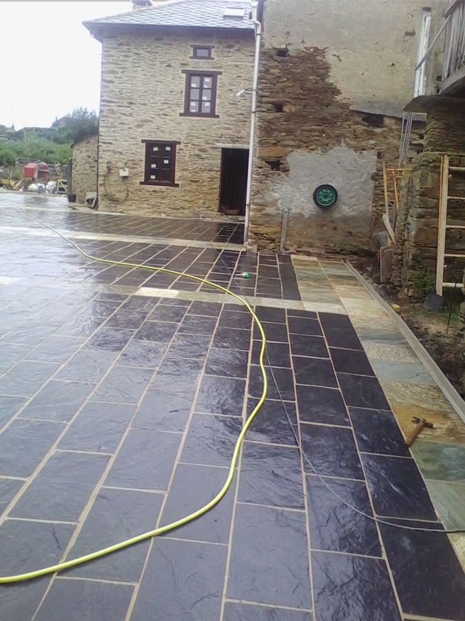 colocación de asera