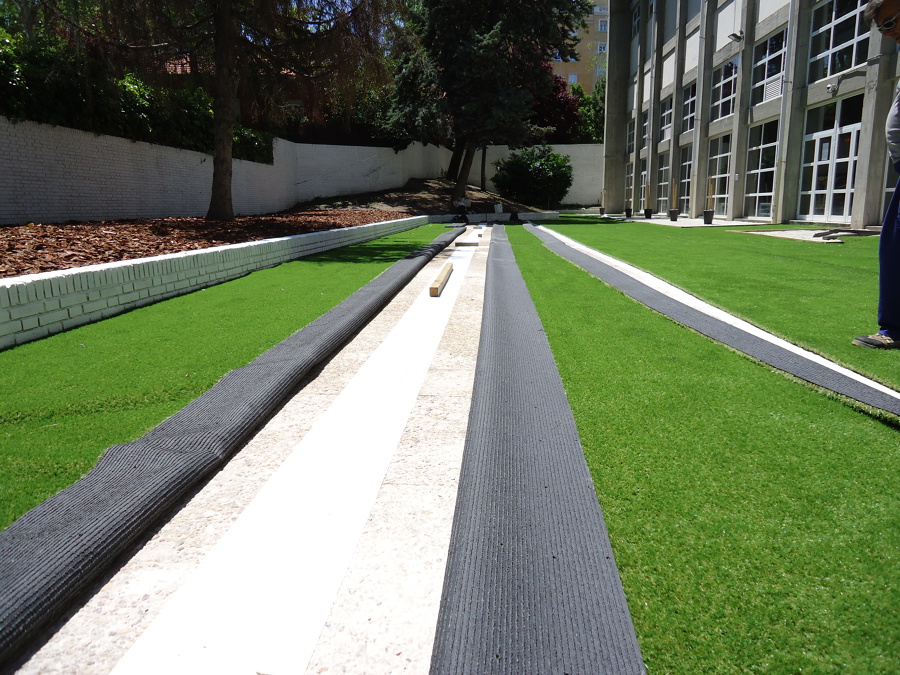 Colocación de césped artificial