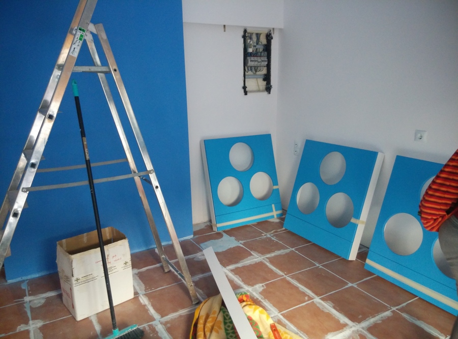 Colocación de el mobiliario proyectado