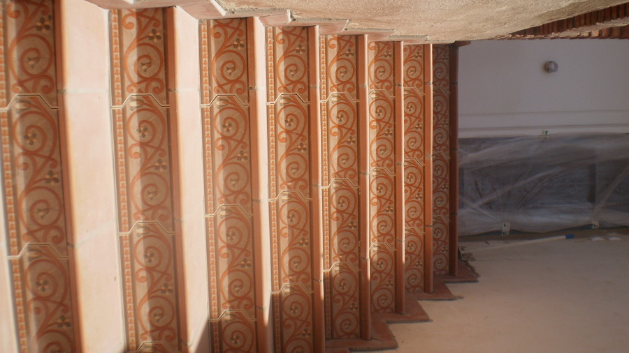 colocación de escalera