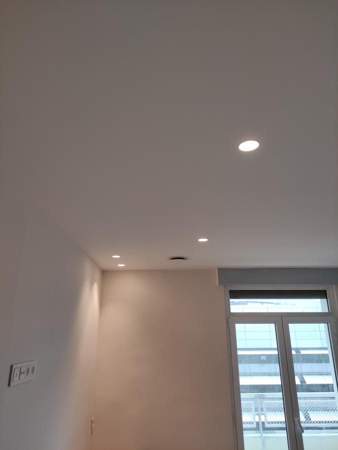 Colocación de focos empotravles