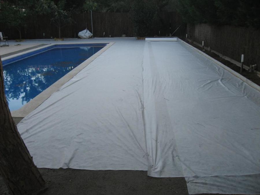 Colocación de geotextil