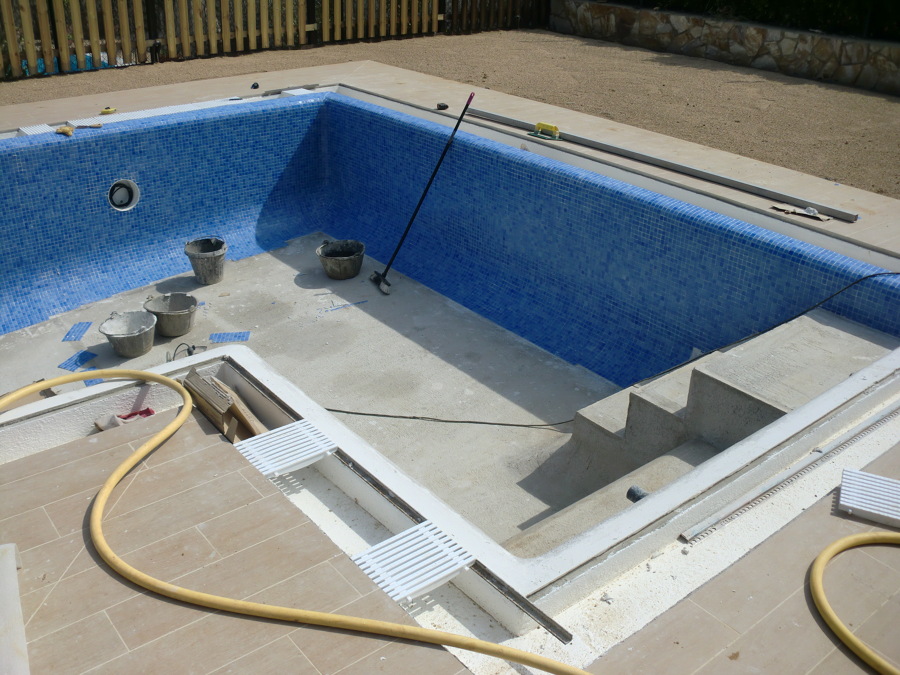 Colocación de gresite