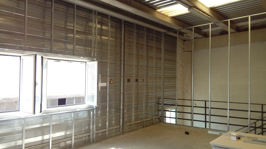 Colocacion de la estructura metalica