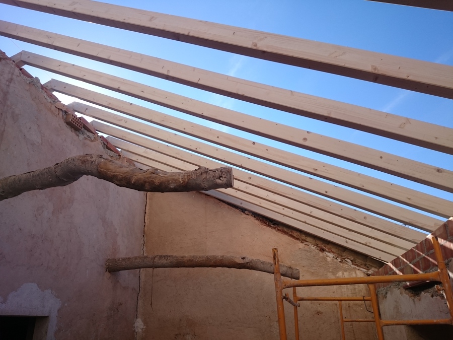 colocación de la viga