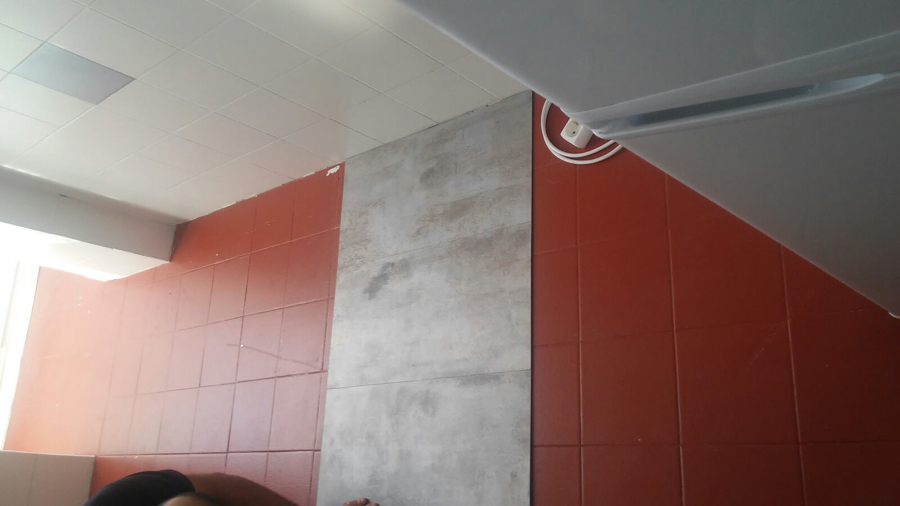 Colocación de las primeras piezas,