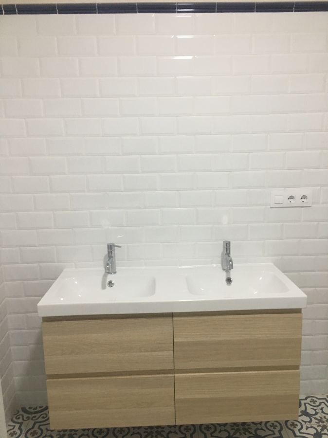 colocacion de lavabo doble