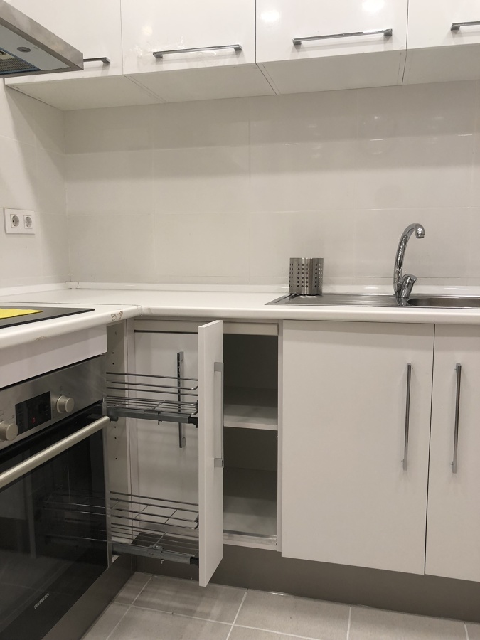 Colocación de los muebles de cocina