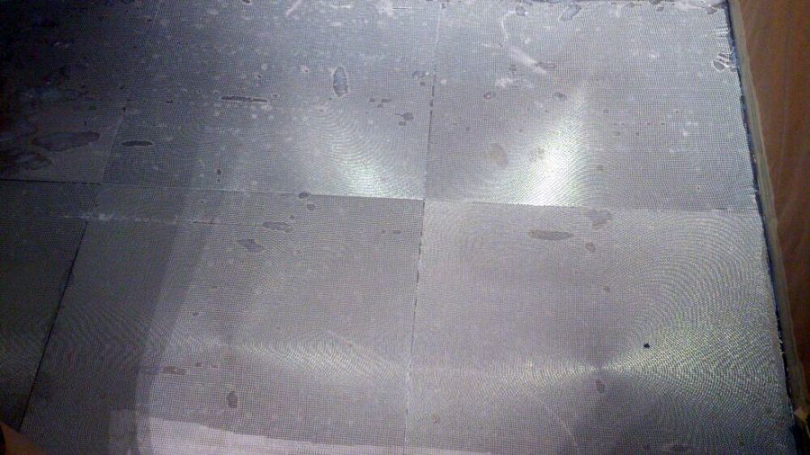 colocacion de malla de fibra de vidrio