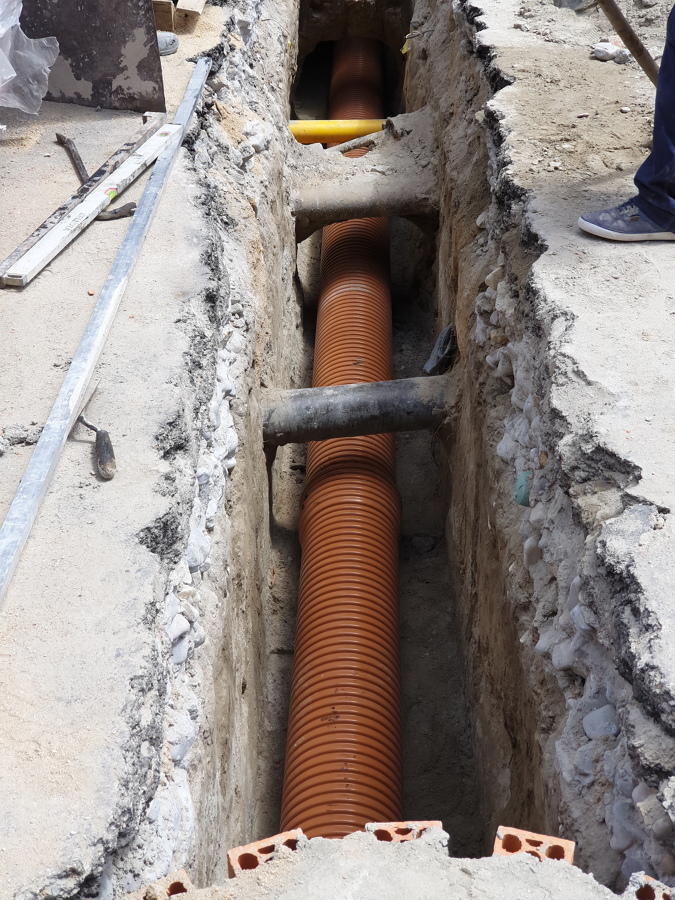 Colocación de nuevo tubo sn8 315 mm