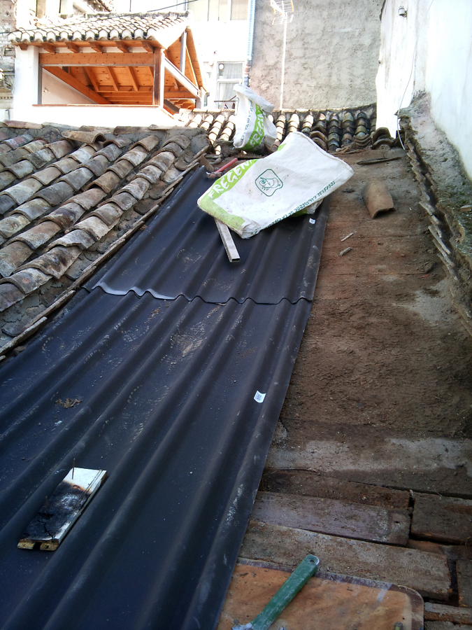Colocacion de onduline bajo teja