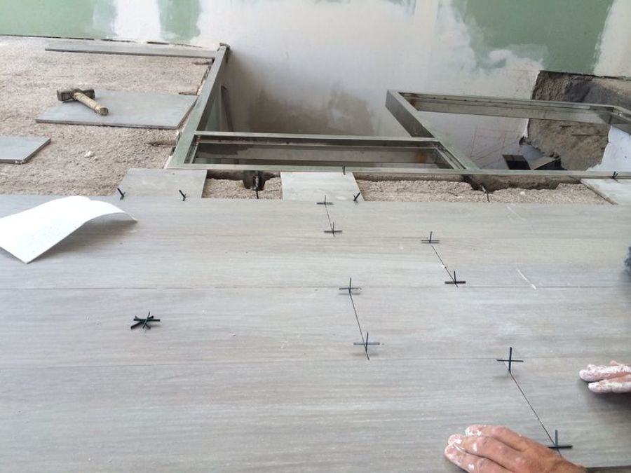 colocación de pavimento