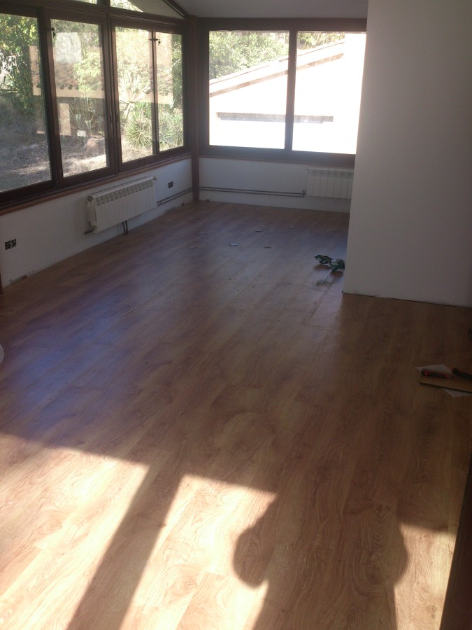 colocación de pavimento.