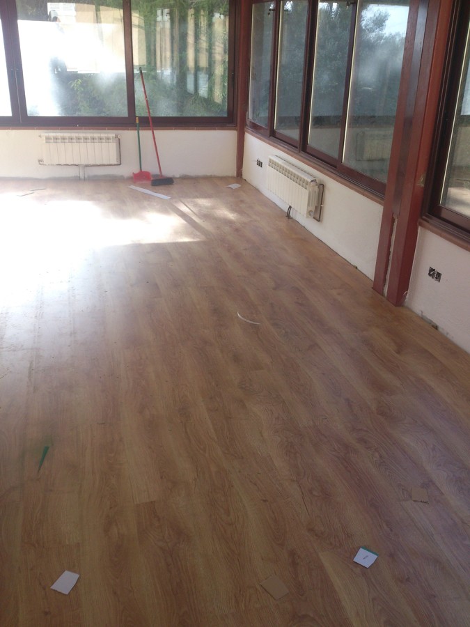 colocación de pavimento.