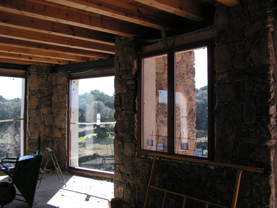 colocación de piedra