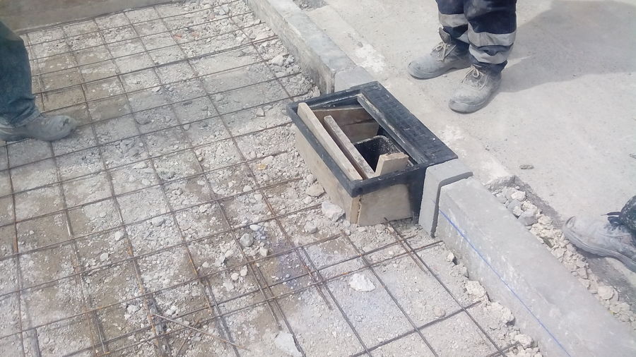 Colocación de rejillas y sumideros