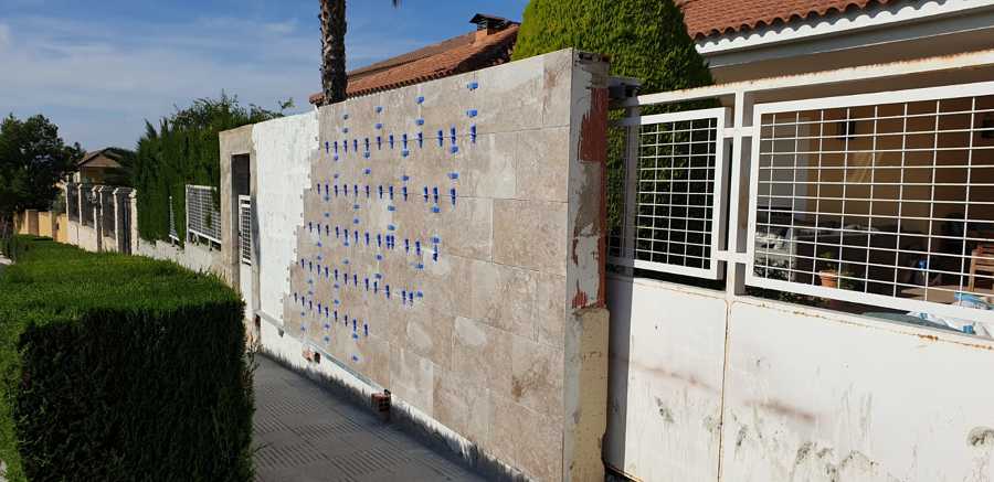 Colocacion de revestimiento de porcelánico