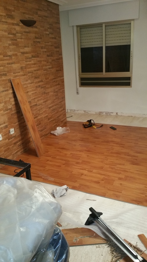 Colocación de tarima