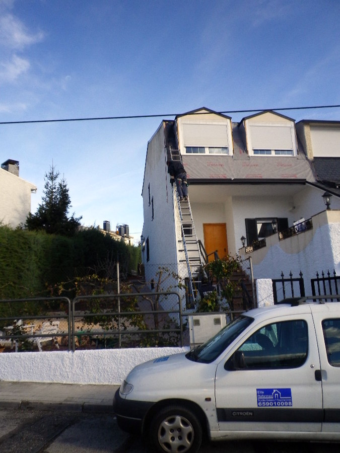 Colocacion de tela impermeable