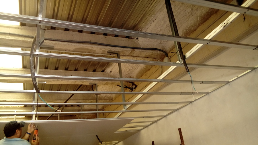 Colocacion del falso techo