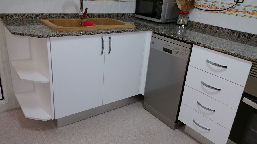 Colocación del lavavajillas