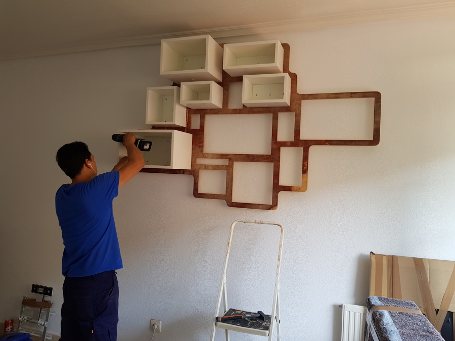COLOCACION MOBILIARIO PARED