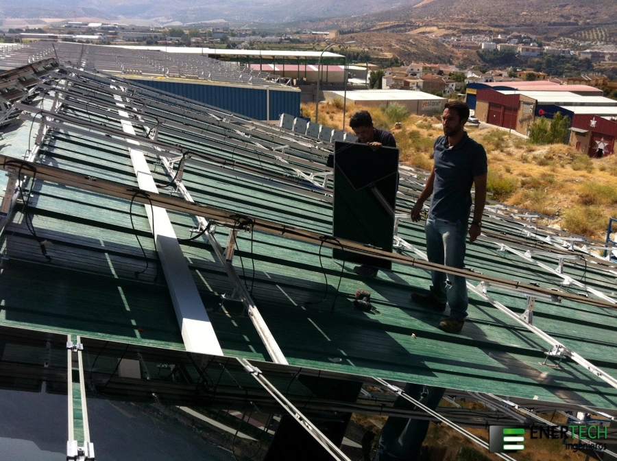 Colocación módulos