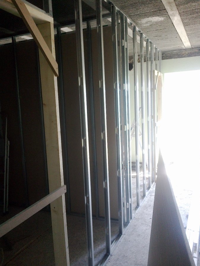 Colocación perfilería tabique de pladur