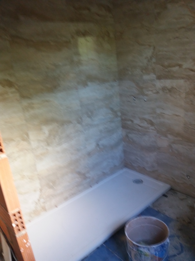 Colocación plato ducha