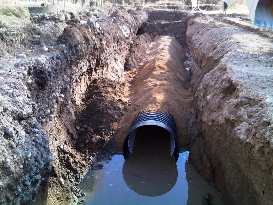 colocacion tuberia de 800mm