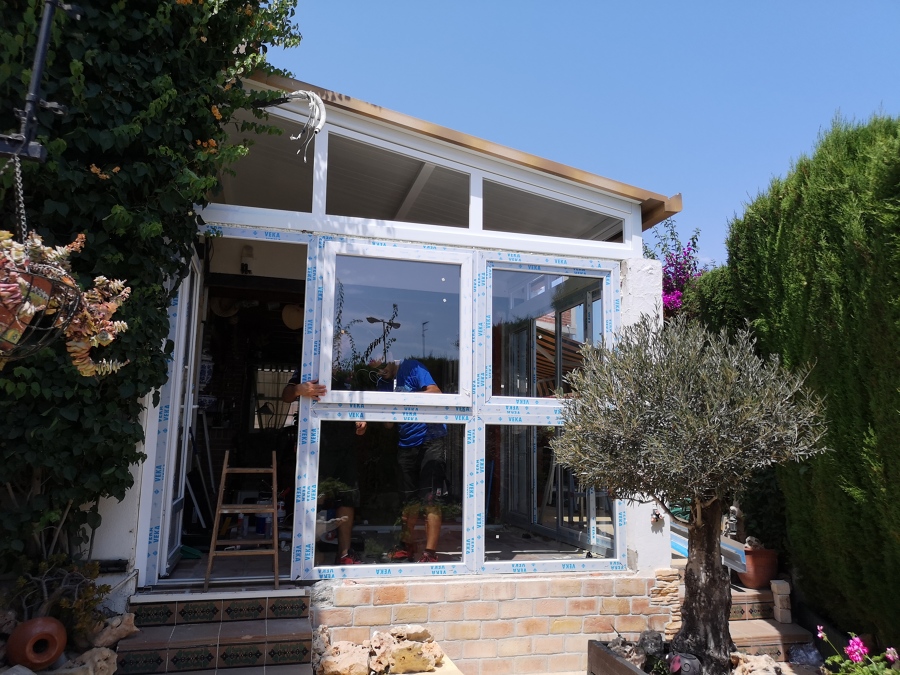 Colocación ventanas y cuchillos