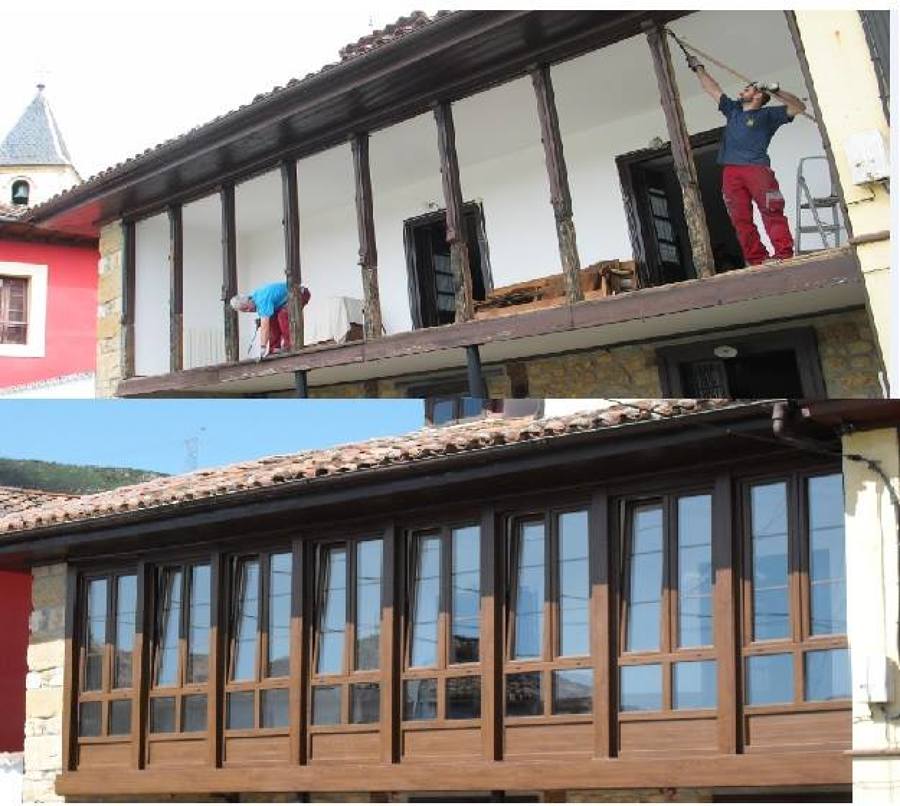 Colocación y remate de galeria de pvc