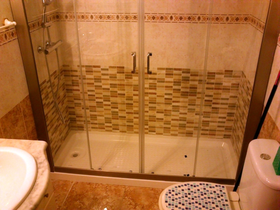 Colocamos la mampara