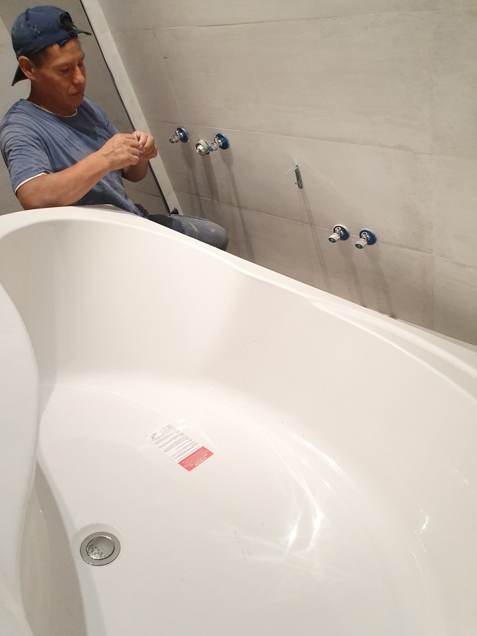 Colocando fontaneria