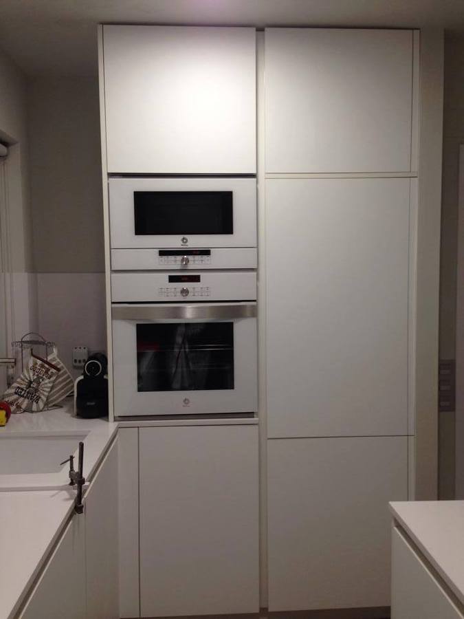 Columna del frigo y del horno-microondas