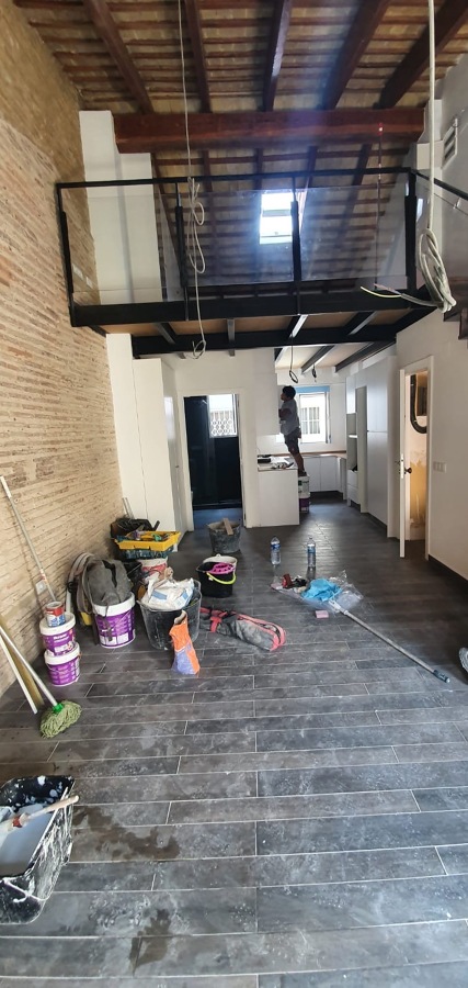 Comedor con doble altura