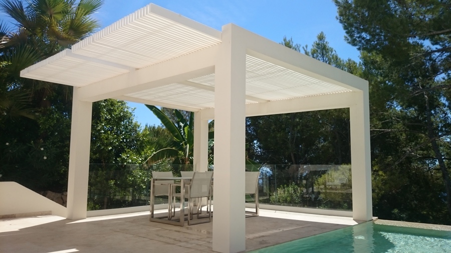 comedor de jardín sombreado