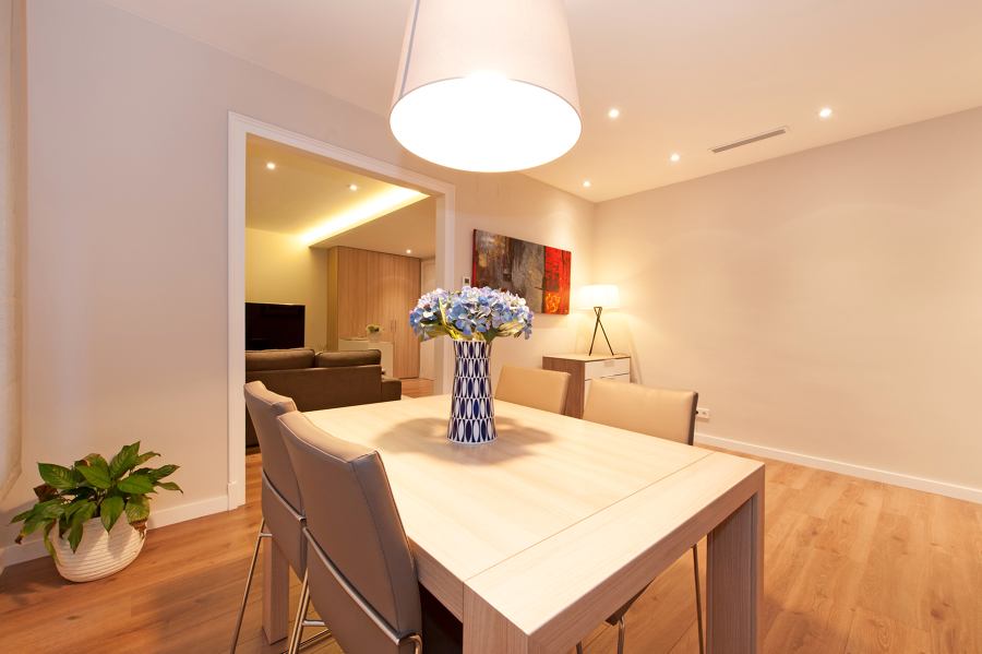 Comedor semiabierto al salón